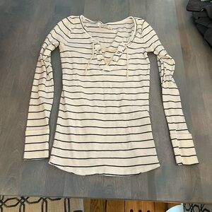 Abercrombie lace up top